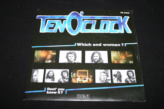 TEN O'CLOCK   SP 45T 7"   WHICH END WOMAN   1981