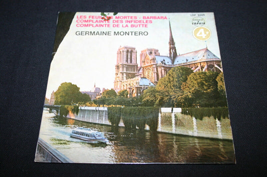 GERMAINE MONTERO   EP 45T 7"   LES FEUILLES MORTES