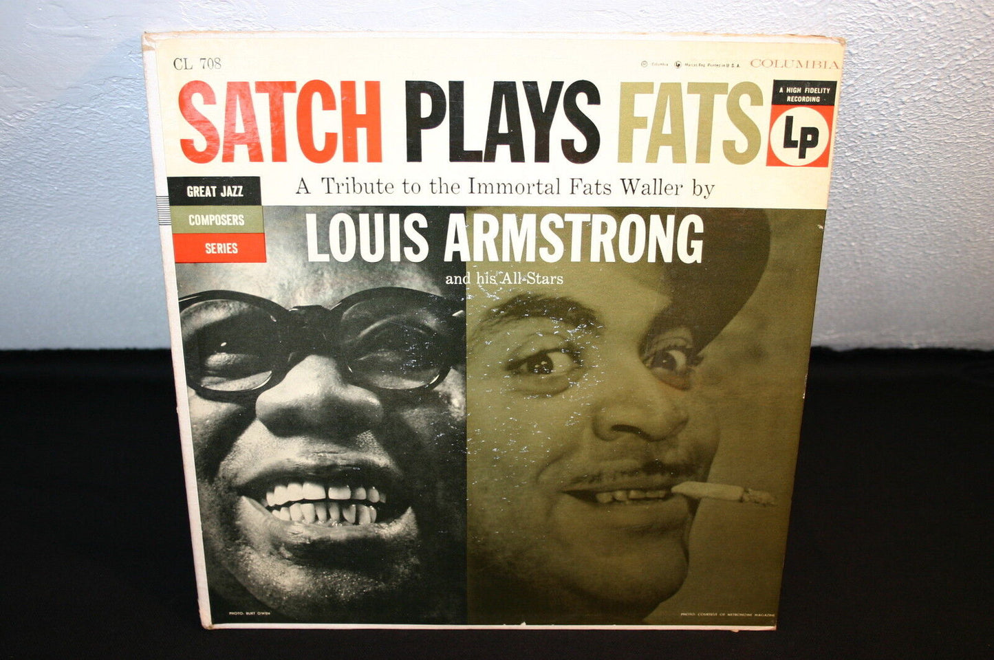 LOUIS ARMSTRONG   SATCH PLAYS FATS   LP 33T 12"   USA   COLUMBIA CL 708