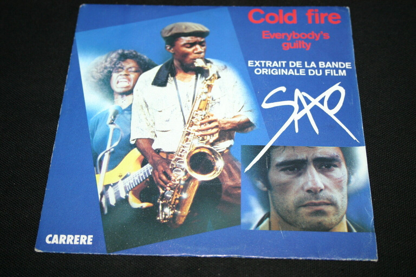 BANDE ORIGINALE SAXO   SP 45T 7"   COLD FIRE   1988