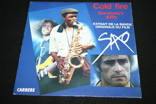 BANDE ORIGINALE SAXO   SP 45T 7"   COLD FIRE   1988