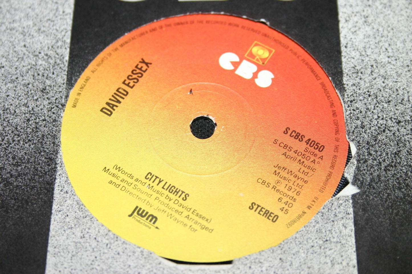 DAVID ESSEX   SP 45T 7"   CITY LIGHTS   1976