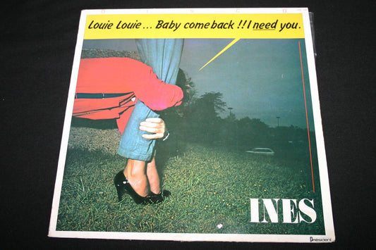 INES   MAXI 45T 12"   LOUIE LOUIE / GAMMA GOOCHIE   RARE FRENCH DISCO
