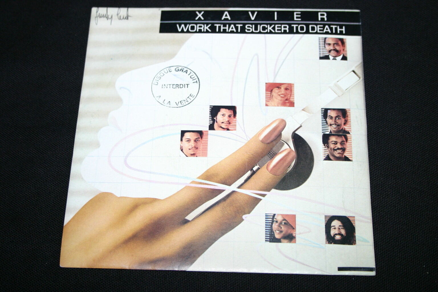 XAVIER   SP 45T 7"   WORK THAT SUCKER TO DEATH   1982