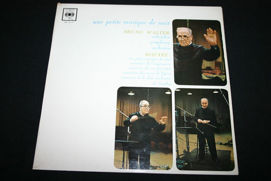 BRUNO WALTER / MOZART / UNE PETITE MUSIQUE DE NUIT   LP 33T 12"   RARE