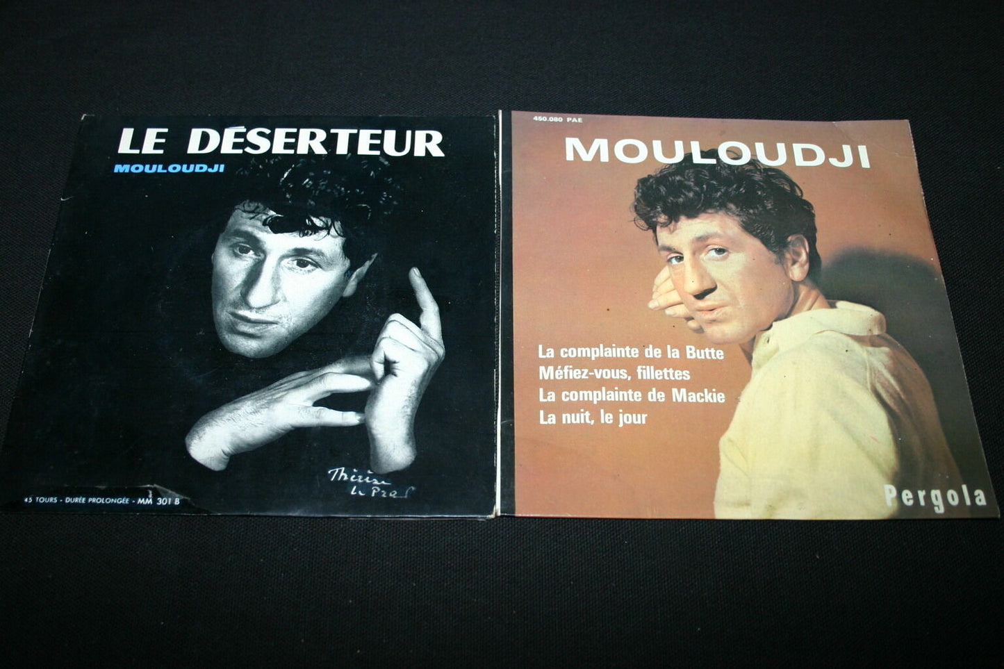 MOULOUDJI   LOT 2 x EP 45T 7"