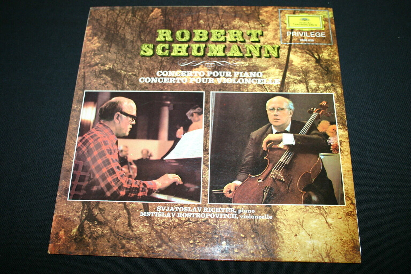 SCHUMANN : Concerto Violon & Violoncelle   LP 33T 12"   RICHTER / ROSTROPOVITCH