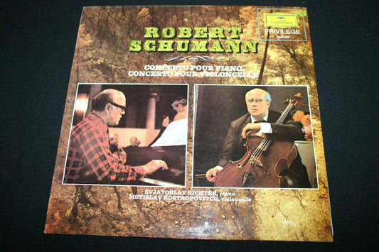 SCHUMANN : Concerto Violon & Violoncelle   LP 33T 12"   RICHTER / ROSTROPOVITCH