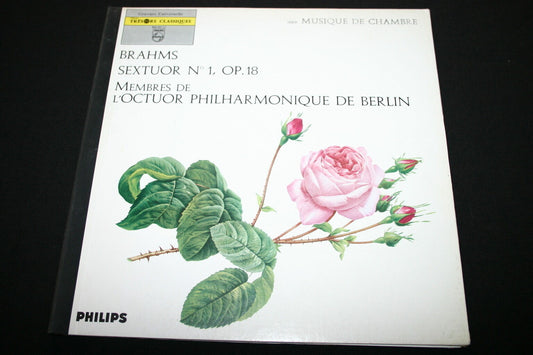 BRAHMS SEXTUOR N°1, OP.18   LP 33T 12"   OCTUOR PHILHARMONIQUE DE BERLIN