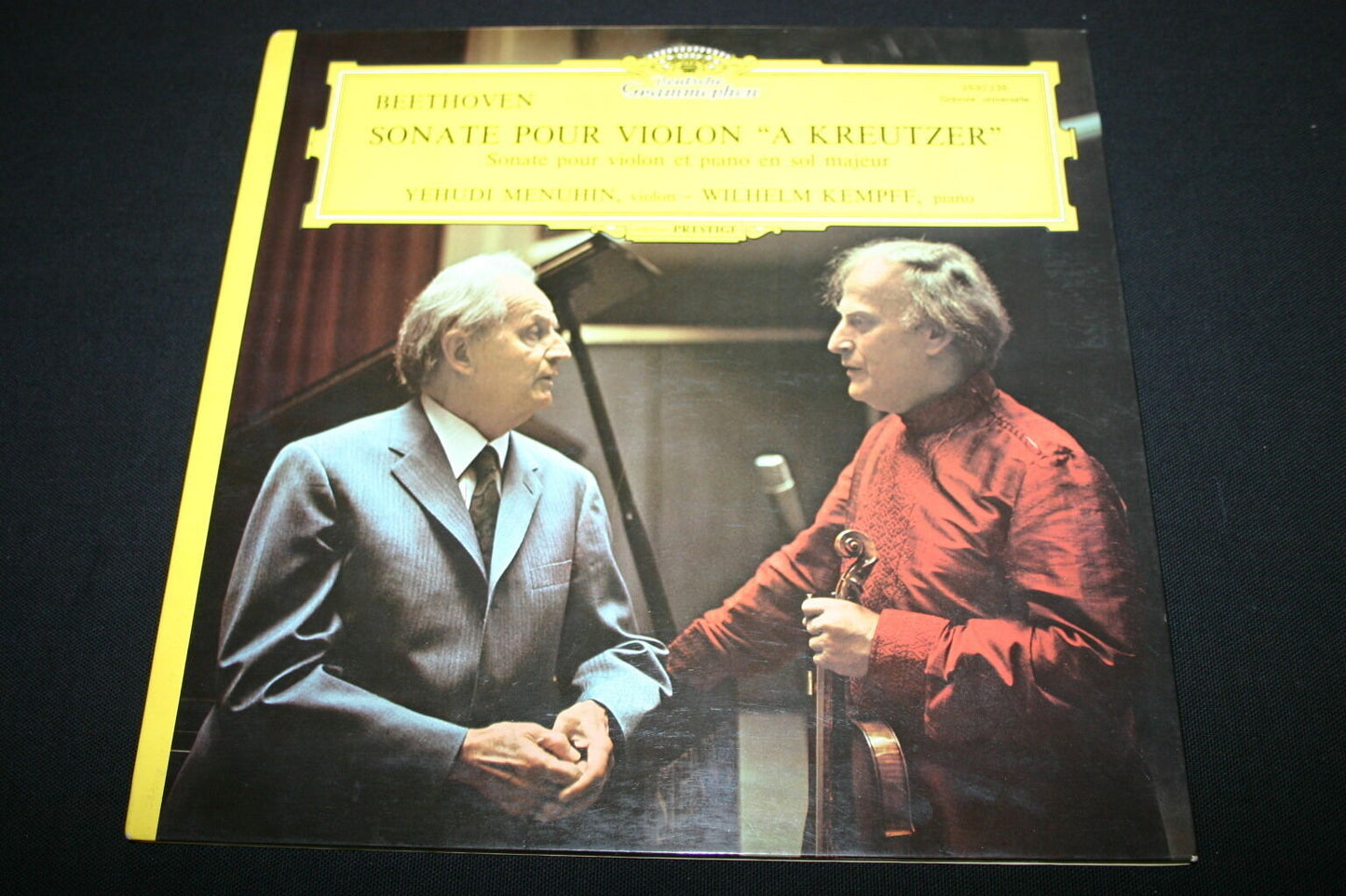 BEETHOVEN / YEHUDI MENUHIN / WILHELM KEMPFF   LP 33T 12"   SONATE POUR VIOLON