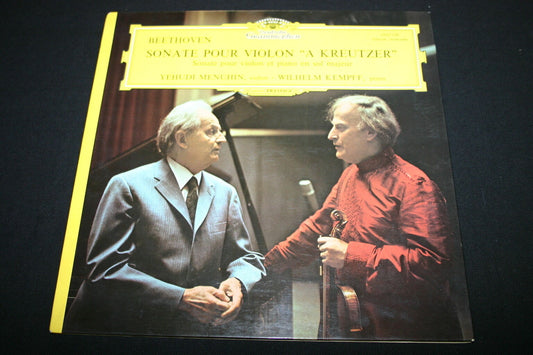 BEETHOVEN / YEHUDI MENUHIN / WILHELM KEMPFF   LP 33T 12"   SONATE POUR VIOLON
