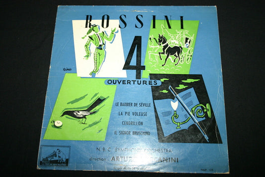 ROSSINI / TOSCANINI / 4 OUVERTURES   LP 33T 12"