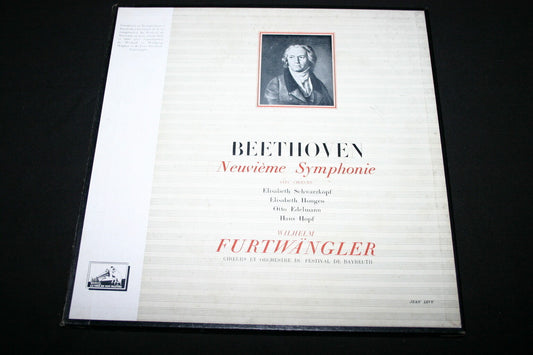 BEETHOVEN / WILHELM FURTWÄNGLER   BOX 2 x LP 33T 12"   NEUVIEME SYMPHONIE