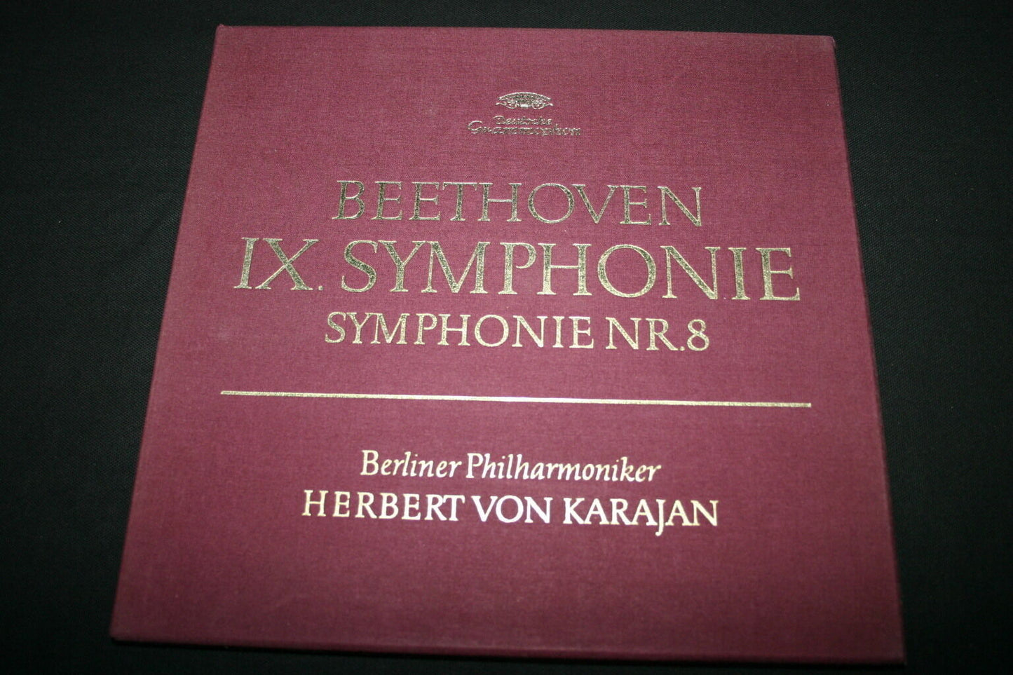 BEETHOVEN / KARAJAN / IX SYMPHONIE / SYMPHONIE NR 8   BOX 2 x LP 33T 12"
