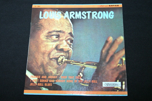 LOUIS ARMSTRONG   EP 45T 7"   FRANKIE AND JOHNNY