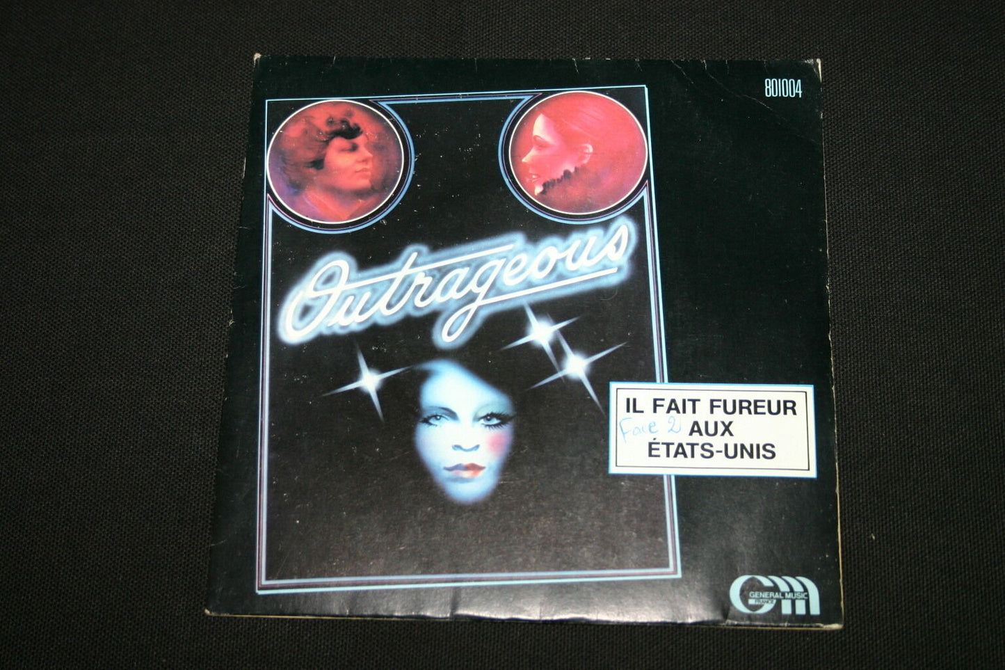 OUTRAGEOUS   SP 45T 7"   LISA'S THEME   1978