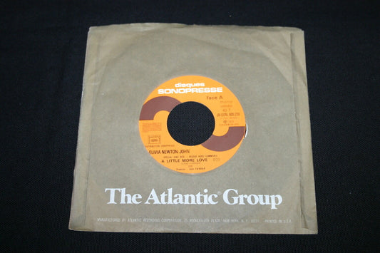 OLIVIA NEWTON-JOHN   SP 45T 7"   A LITTLE MORE LOVE   1978   RARE PROMO