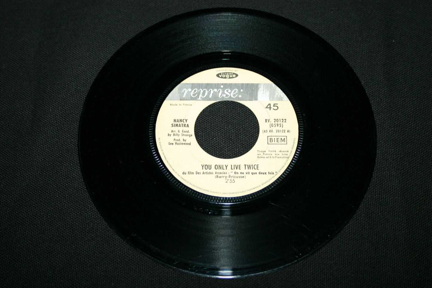 NANCY SINATRA   SP 45T 7"   YOU ONLY LIVE TWICE / JACKSON   FRENCH JUKE-BOX