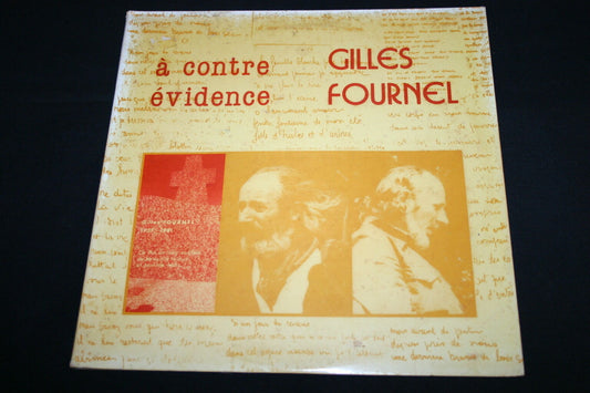 GILLES FOURNEL   LP 33T 12"   A CONTRE EVIDENCE   RARE   1983