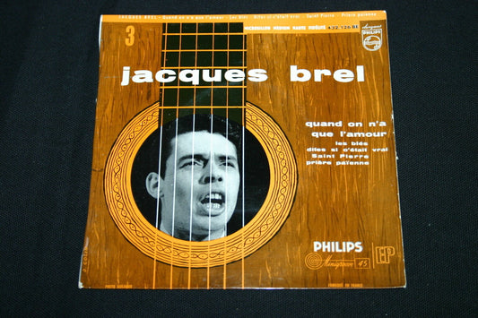 JACQUES BREL   EP 45T 7"   QUAND ON N'A QUE L'AMOUR