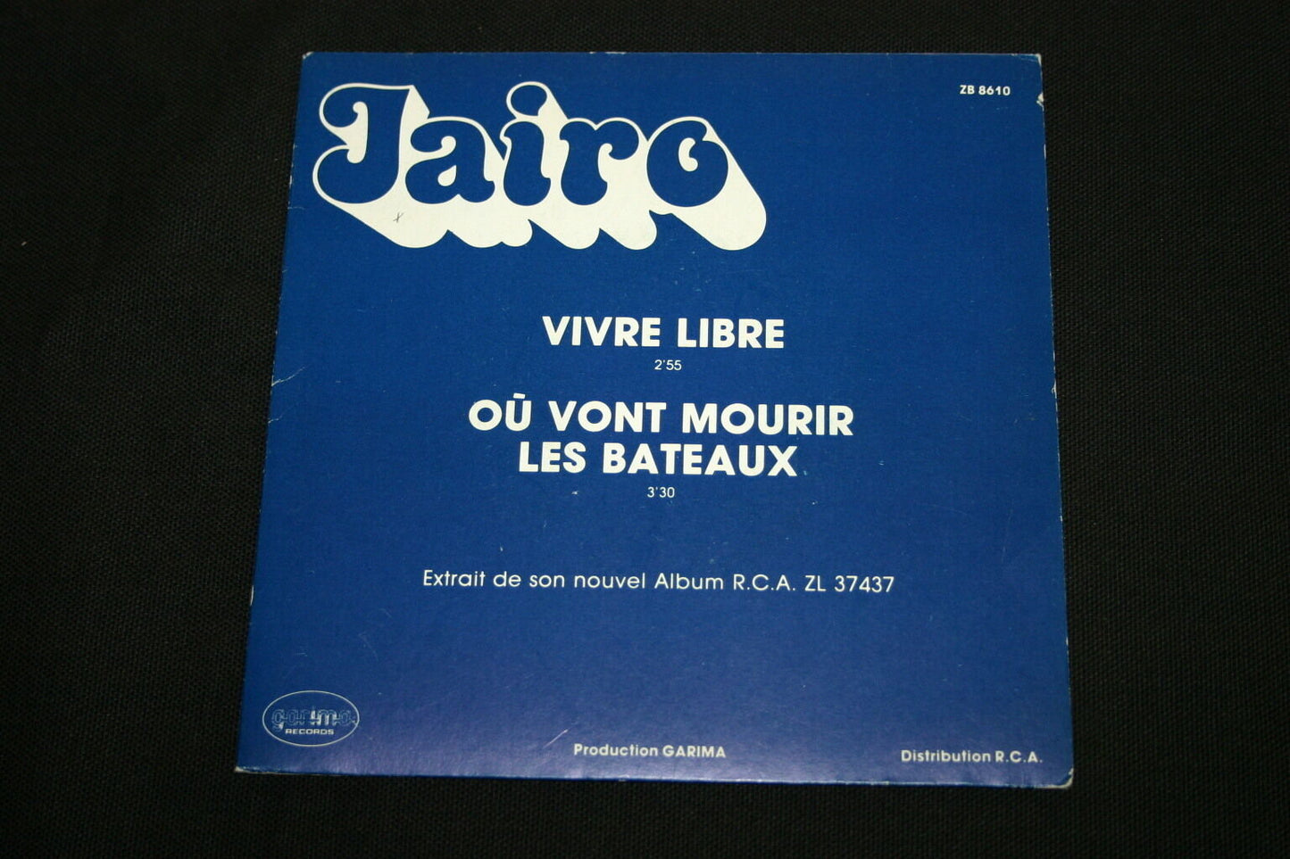 JAIRO   SP 45T 7"   VIVRE LIBRE