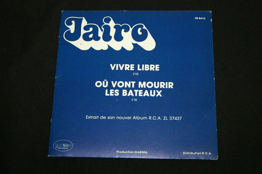 JAIRO   SP 45T 7"   VIVRE LIBRE