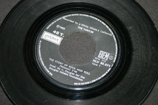 THE TURTLES   SP 45T 7"   THE STORY OF ROCK AND ROLL   FRENCH 1968  LONDON 80071