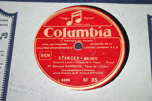 EDMOND RAMBAUD   78T   STANCES