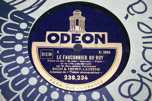 BACH & HENRY-LAVERNE   78T   LE FAUCONNIER DU ROY