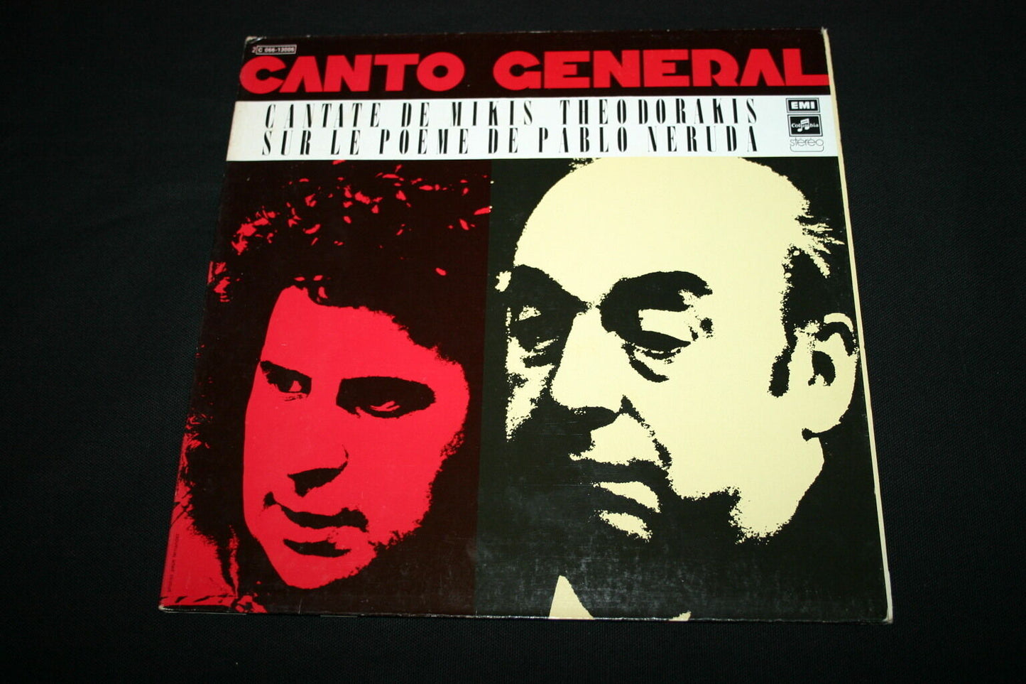 MIKIS THEODORAKIS   LP 33T 12"   CANTO GENERAL   1975