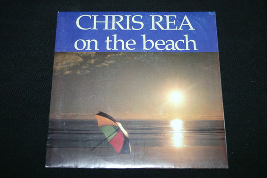 CHRIS REA   SP 45T 7"   ON THE BEACH   1986