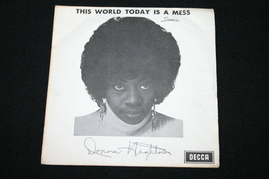 DONNA HIGHTOWER   SP 45T 7"   THIS WORLD TODAY IS A MESS   BELGIUM