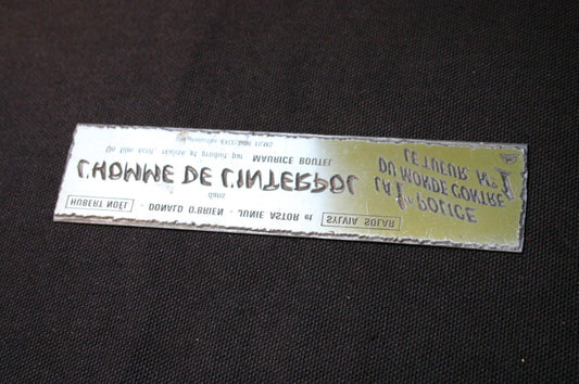 Plaque Matrice d'Imprimerie Cinéma L'HOMME DE L'INTERPOL (1966)