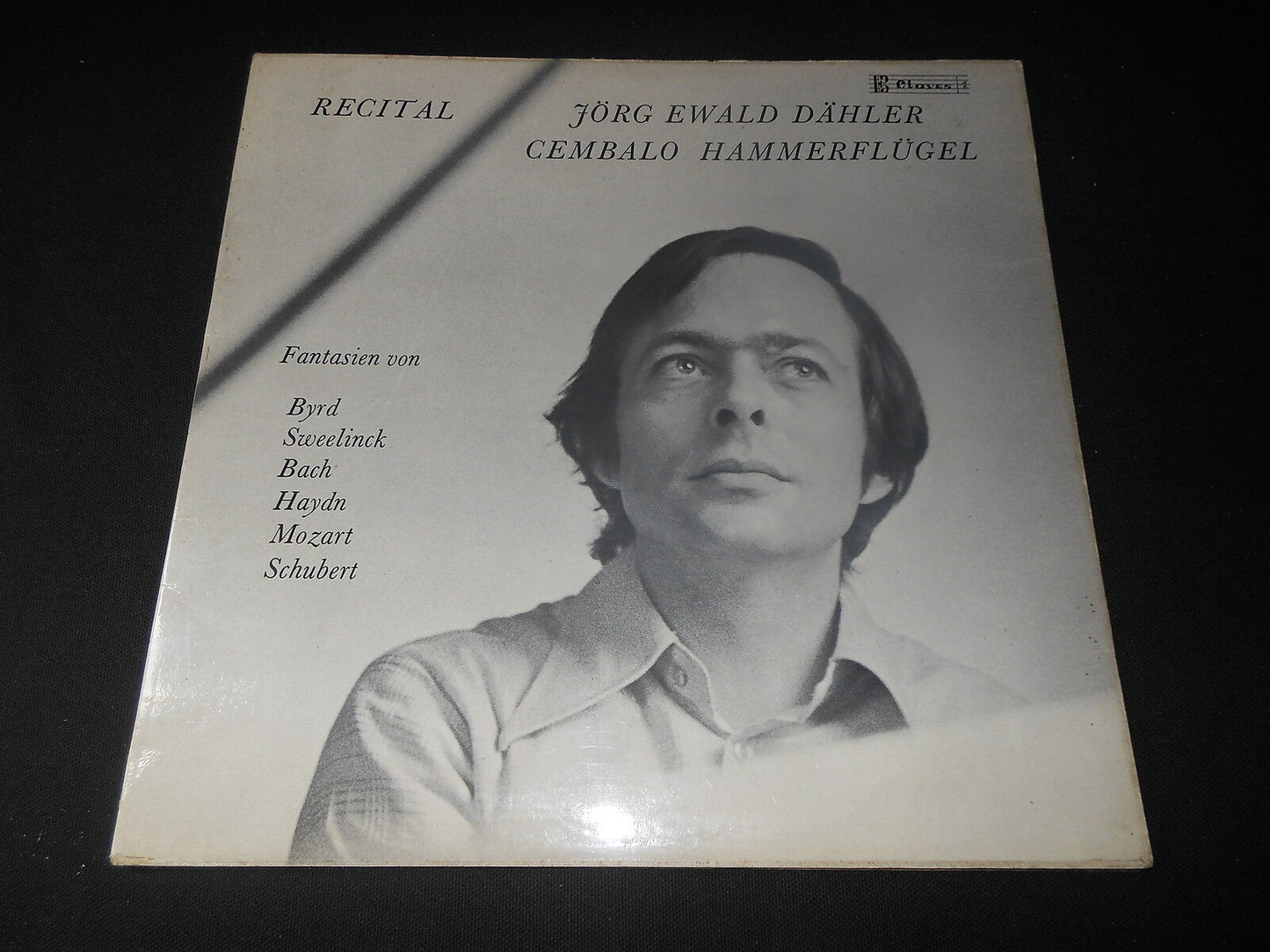 JÖRG EWALD DÄHLER   RECITAL   CEMBALO HAMMERFLÜGEL   LP 33T 12"   CLAVES D511