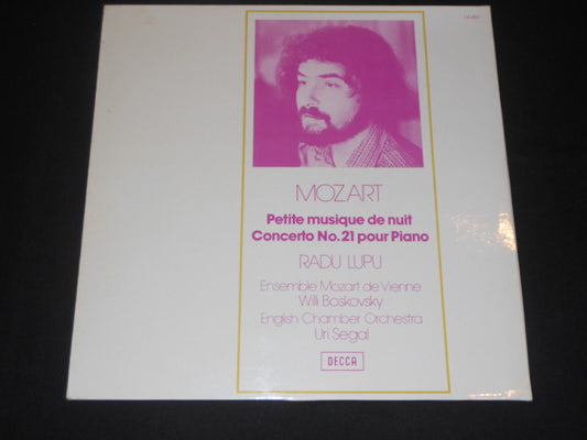 RADU LUPU / MOZART   LP 33T 12"   Petite musique de nuit / Concerto n°21 Piano
