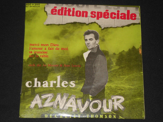 CHARLES AZNAVOUR   EP 45T 7"   EDITION SPECIALE