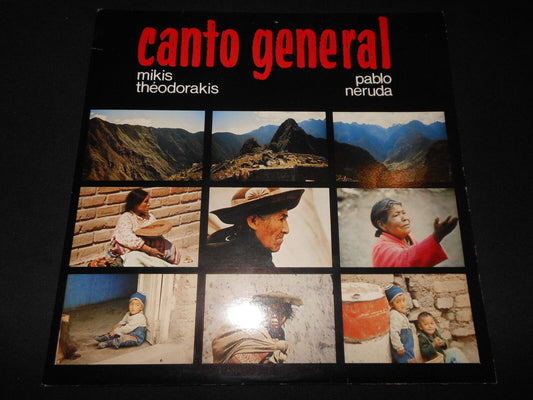 MIKIS THEODORAKIS / PABLO NERUDA  2 x LP 33T 12"   CANTO GENERAL