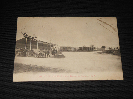 CPA   CIRCUIT DE PICARDIE   TRIBUNES DE LONGUEAU