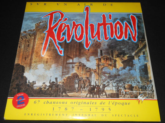SUR UN AIR DE REVOLUTION   2 x LP 33T   67 CHANSONS ORIGINALES DE L'EPOQUE  1988