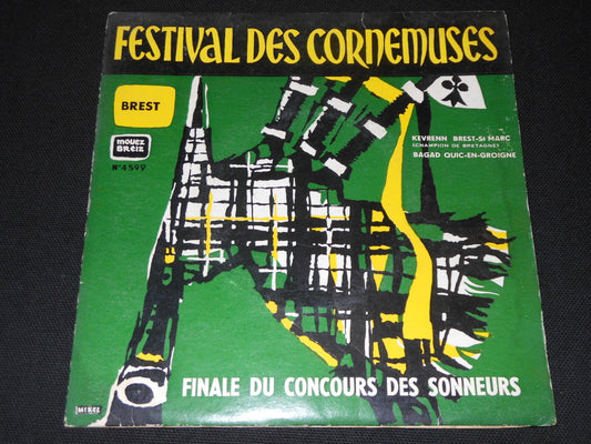 FESTIVAL DES CORNEMUSES BREST   EP 45T 7"   MOUEZ BREIZ 4599