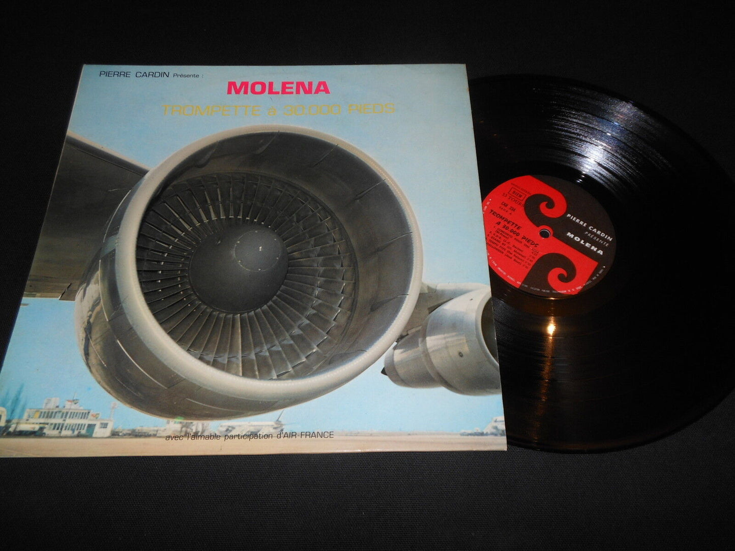MOLENA   LP 33T 12"   TROMPETTE A 30.000 PIEDS   PIERRE CARDIN CAR 334 U