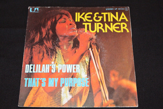 IKE & TINA TURNER   SP 45T 7"   DELILAH'S POWER   1975