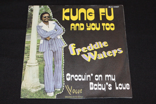 FREDDIE WATERS   SP 45T 7"   KUNG FU AND YOU TOO   1975