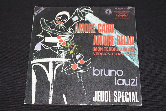 BRUNO LAUZI   SP 45T 7"   AMORE CARO, AMORE BELLO   1972