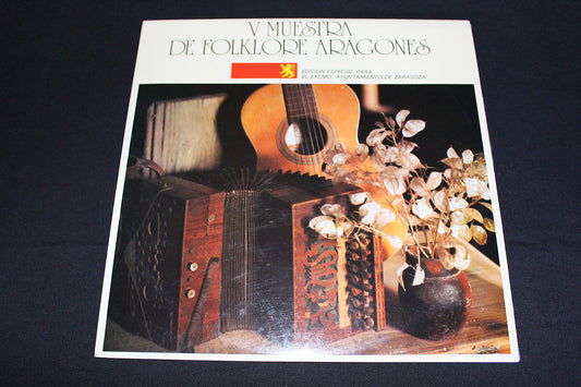 V MUESTRA DE FOLKLORE ARAGONES   LP 33T 12"   SPAIN   1985