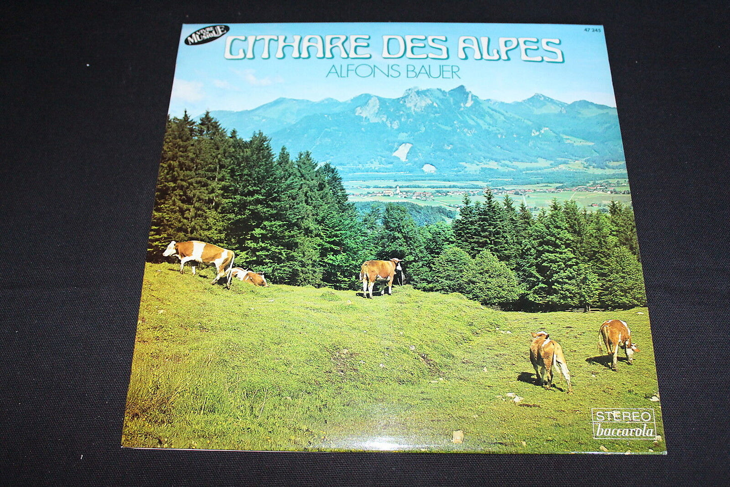 ALFONS BAUER   CITHARE DES ALPES   LP 33T 12"