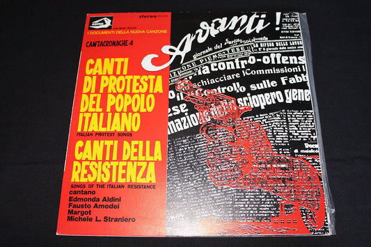 CANTI DI PROTESTA DEL POPOLO ITALIANO / CANTI DELLA RESISTENZA  LP 33T 12" ITALY