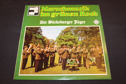 MARSCHMUSIK IM GRÜNEN ROCK   DIE BÜCKEBURGER JÄGER   TELEFUNKEN   LP 33T 12"
