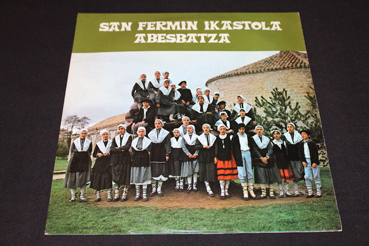 SAN FERMIN IKASTOLA ABESBATZA   LP 33T 12"   ELKAR ELK 38   FOLK BASQUE