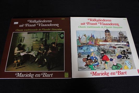 CHANTS TRADITIONNELS DE FLANDRE FRANCAISE   DEESSE   LOT 2 x LP 33T 12"